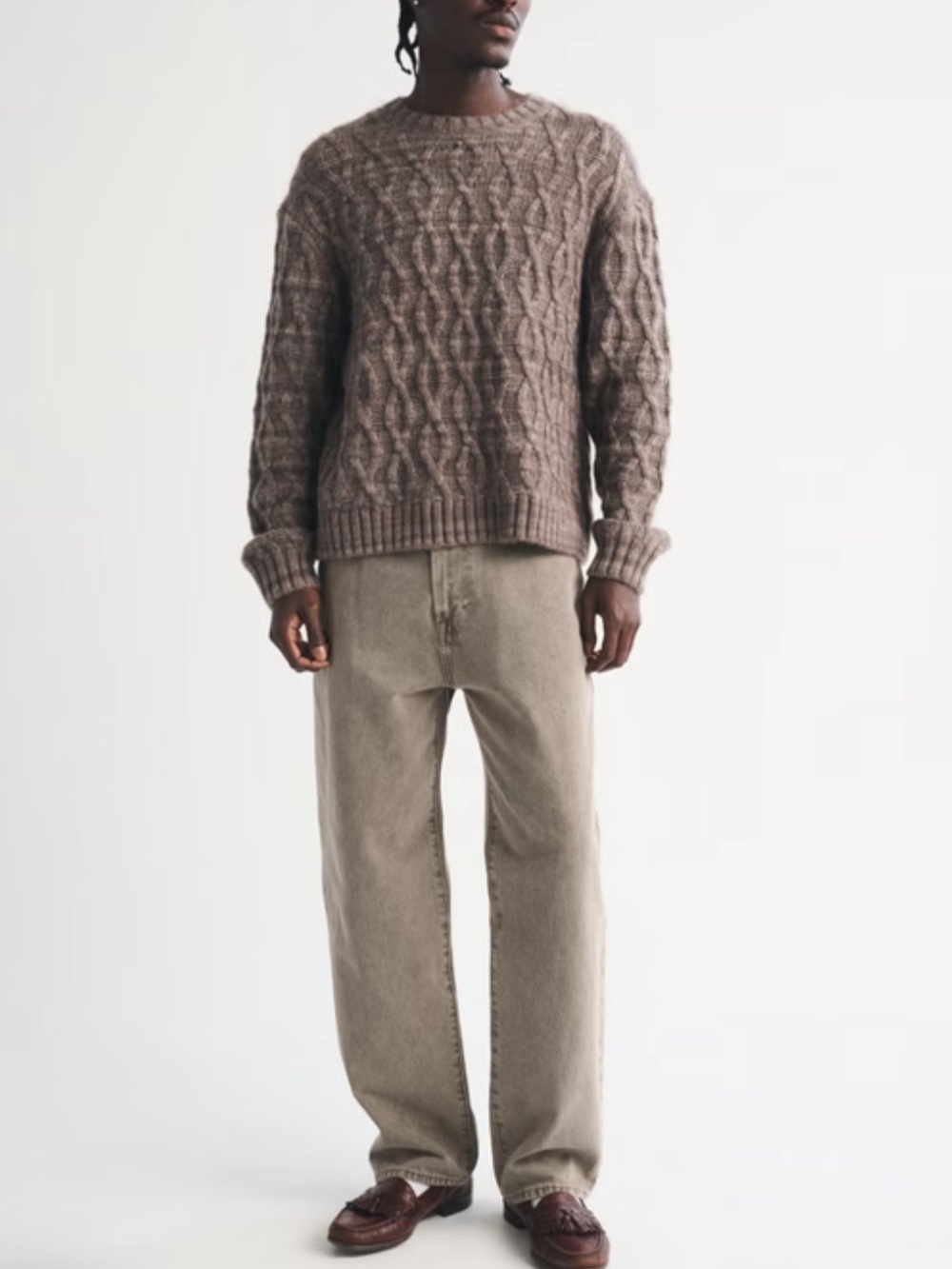 Abercrombie & Fitch Light Brown Relaxed Men’s Jeans